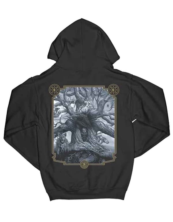 Mastodon Hoodie Hushed & Grim Cover Band Logo Official Mens Black Pullover