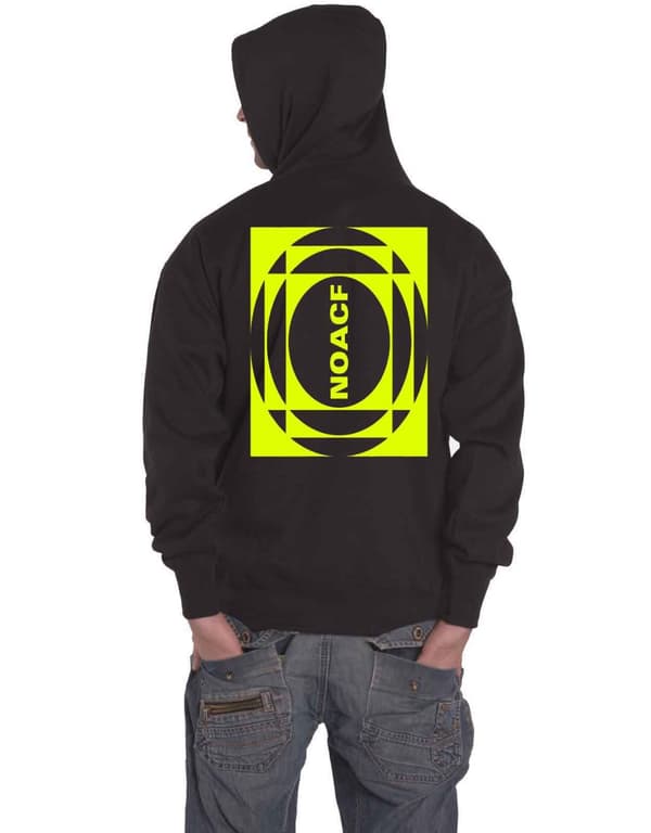 The 1975 Hoodie NOACF Back Print Band Logo Official Mens Black Pullover
