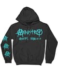 Miniatyrbild 1 av 2: Ministry Hoodie Moral Hygiene Gasmask Band Logo Official Mens Black Pullover