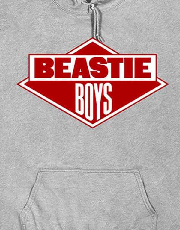 The Beastie Boys Hoodie Diamond Logo Official Mens Grey Pullover