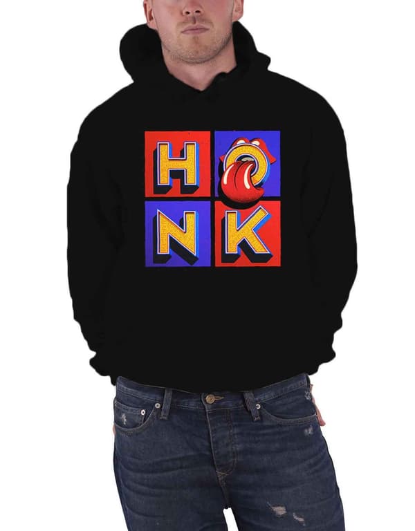 The Rolling Stones Hoodie Honk Album Band Logo Official Mens Pullover