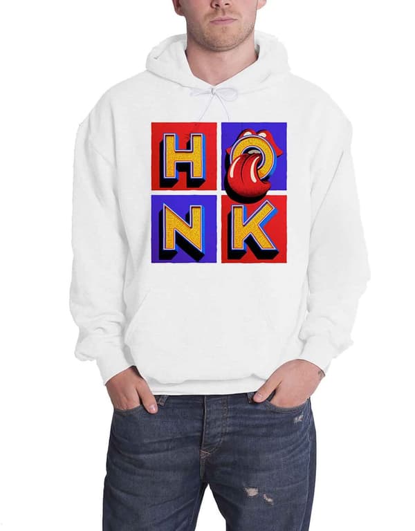 The Rolling Stones Hoodie Honk Album Band Logo Official Mens Pullover