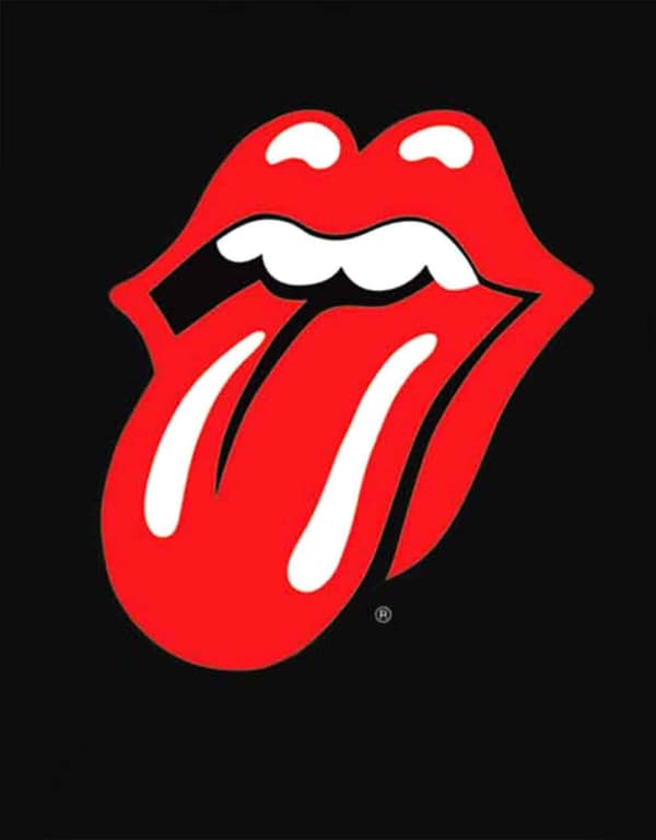 The Rolling Stones Hoodie Classic Tongue Logo Official Mens Black Pullover