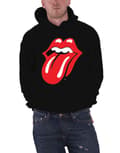 Miniatyrbild 1 av 4: The Rolling Stones Hoodie Classic Tongue Logo Official Mens Black Pullover