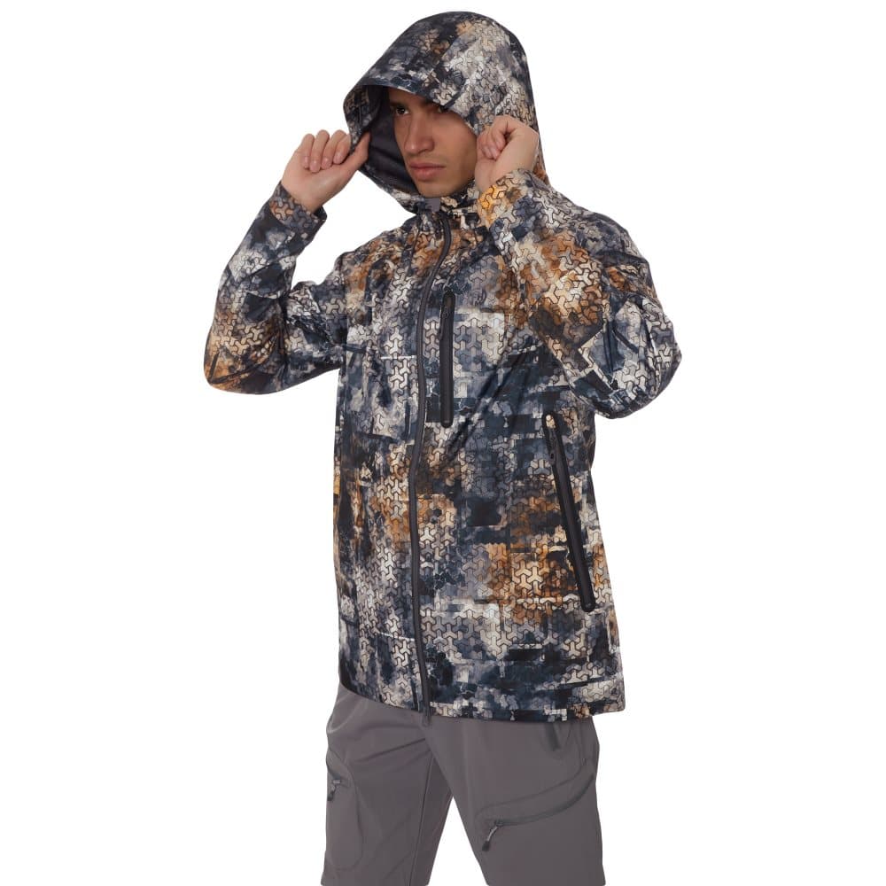 Waterproof Jacket Pharos FHM Print orange/grey