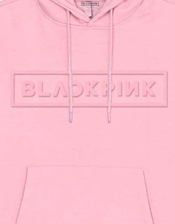BlackPink Hoodie Logo Official Unisex Pink Pullover