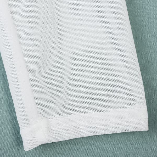 Dam genomskinlig Mesh Soft Tops Skir öppen kofta Lös solskjorta kappa Jacka
