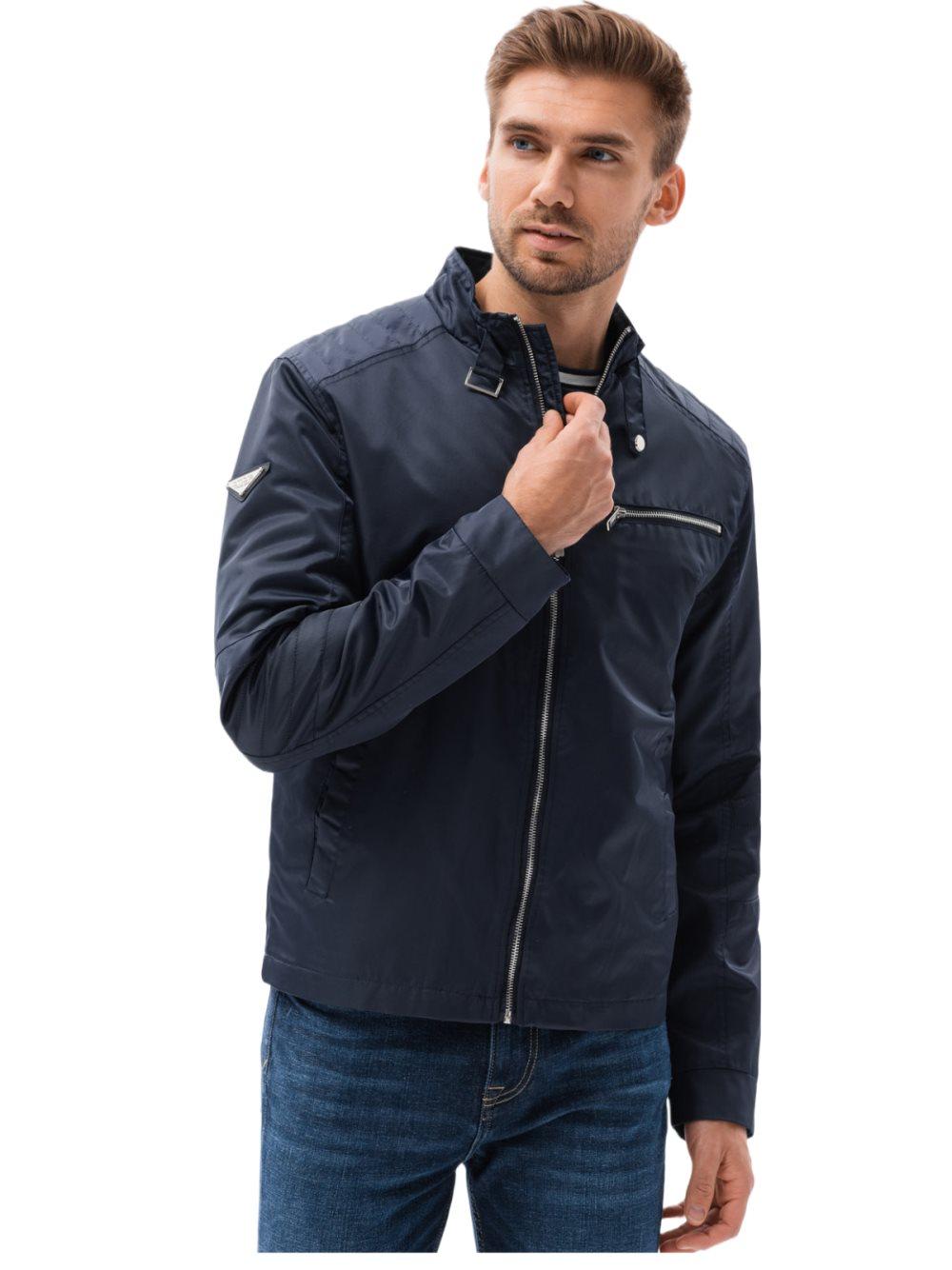 Ombre herrjacka med ståkrage elegant casual 3 färger S-XXL