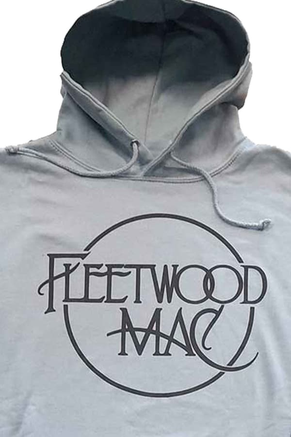 Fleetwood Mac Hoodie Classic Band Logo Official Unisex Light Blue Pullover