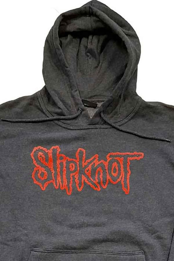 Slipknot Hoodie Tribal S Band Logo Official Unisex Grey Pullover