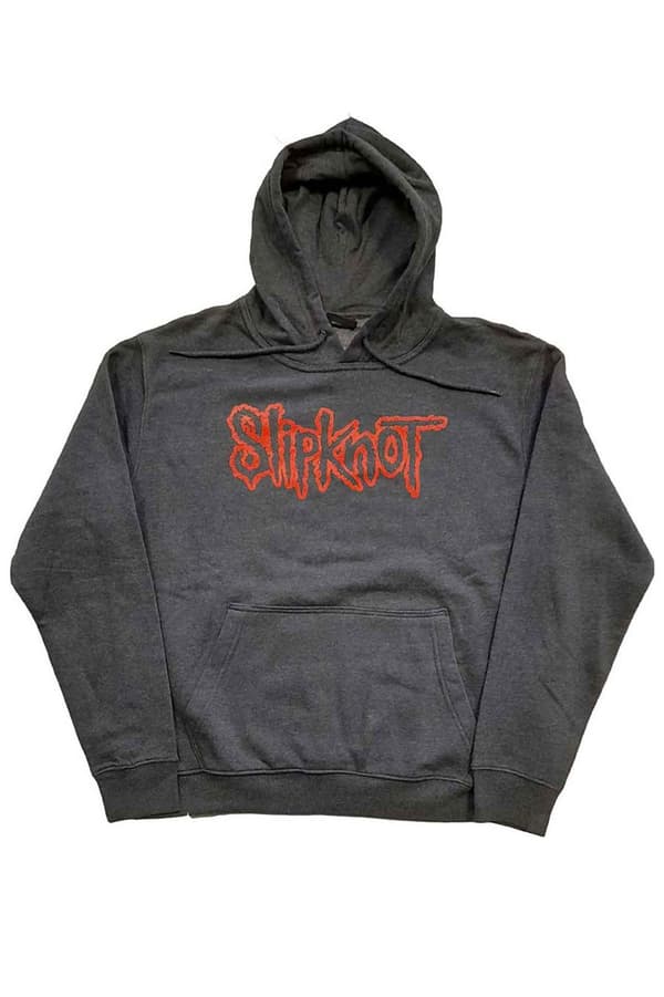 Slipknot Hoodie Tribal S Band Logo Official Unisex Grey Pullover