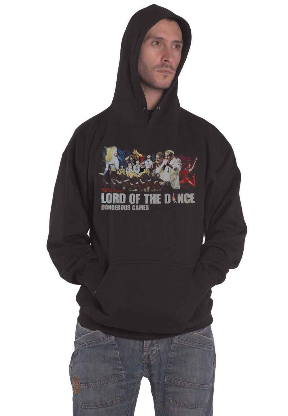Lord Of The Dance Hoodie Live Collage Logo Official Unisex Black Pullover