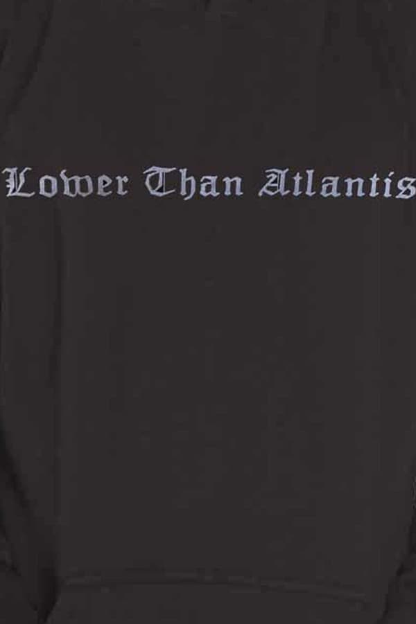 Lower than Atlantis Hoodie Roses Band Logo Official Unisex Black Pullover