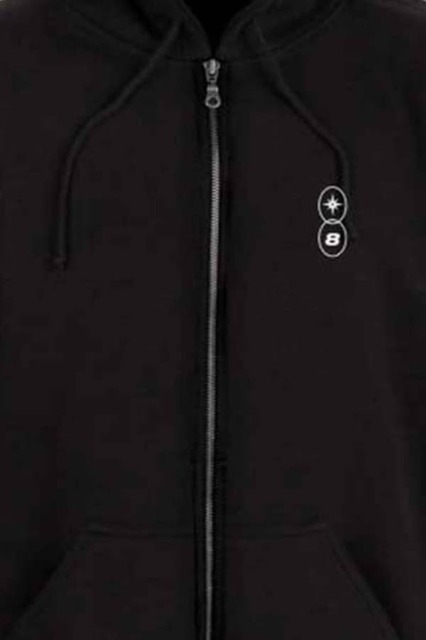 ATEEZ Hoodie Fellowship Tour Euro Official Mens Black Zipped