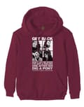 Miniatyrbild 3 av 4: The Beatles Hoodie 3 Savile Row Band Logo Official Mens Maroon Red Pullover