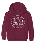 Miniatyrbild 1 av 2: Alice In Chains Hoodie Circle Logo Emblem Official Mens Maroon Red Pullover
