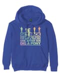 Miniatyrbild 1 av 4: The Beatles Hoodie Get Back Gradient Logo Official Mens Royal Blue Pullover