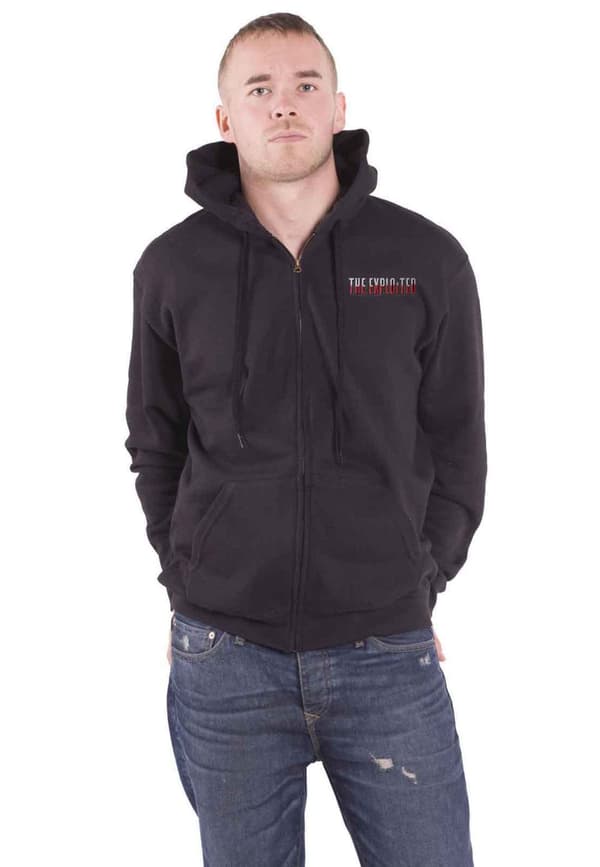 The Exploited Hoodie Barmy Army Band Logo Official Mens Black Zipped