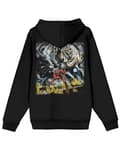 Miniatyrbild 2 av 4: Iron Maiden Hoodie Number of the Beast Vintage Logo Faded Edge Album Mens