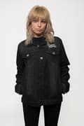 Miniatyrbild 4 av 4: My Chemical Romance Denim Jacket The Black Parade band Logo Official Unisex