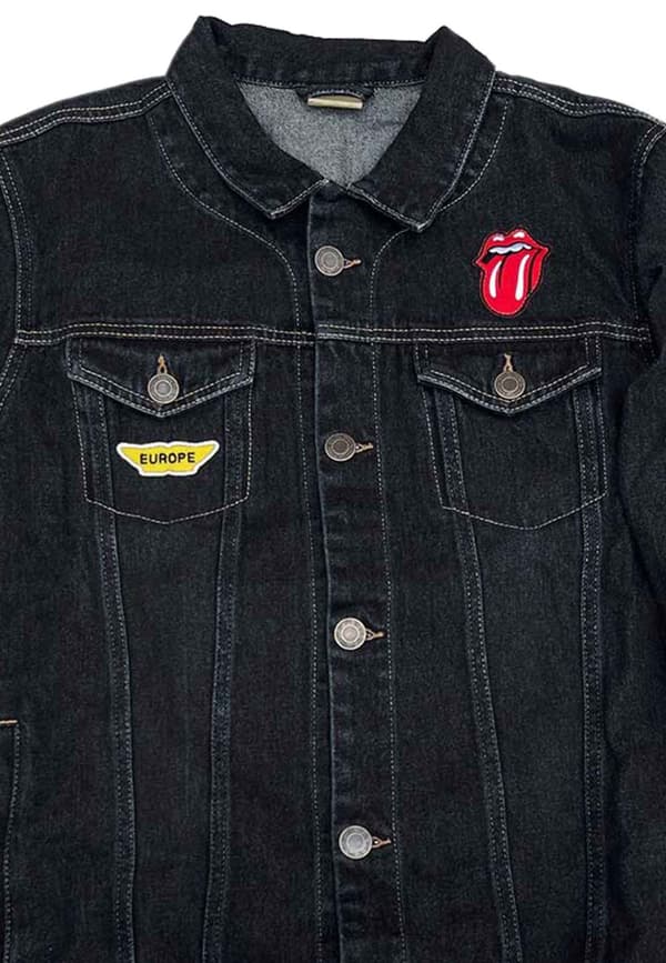 The Rolling Stones Denim Jacket Sympathy for the Devil Official Unisex Blue