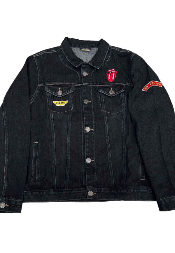 The Rolling Stones Denim Jacket Sympathy for the Devil Official Unisex Blue