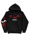 Miniatyrbild 1 av 2: DC Comics Hoodie The Batman Logo Sketch Official Mens Black Pullover L
