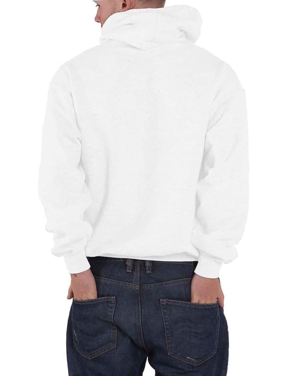 Fleetwood Mac Hoodie Rumours Band Logo Official Mens White Pullover
