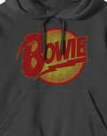 Miniatyrbild 2 av 3: David Bowie Hoodie Vintage Diamond Dogs Logo Official Charcoal Grey Pullover