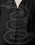 Miniatyrbild 3 av 4: Metallica Hoodie Black Album Burnished band logo Official Mens Black Zipped