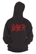 Miniatyrbild 4 av 4: Slayer Hoodie Distressed Band Logo Official Unisex Black Pullover