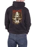 Miniatyrbild 2 av 4: Slipknot Mens Hoodie Black Skull Teeth band logo zipped Official