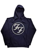Miniatyrbild 1 av 3: Foo Fighters Hoodie FF Band Logo Official Unisex Navy Blue Pullover