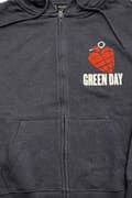 Miniatyrbild 3 av 4: Green Day Hoodie American Idiot Band Logo Official Unisex Navy Blue Zipped