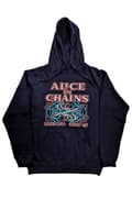 Miniatyrbild 1 av 3: Alice In Chains Hoodie Totem Fish Band Logo Official Unisex Navy Blue Pullover