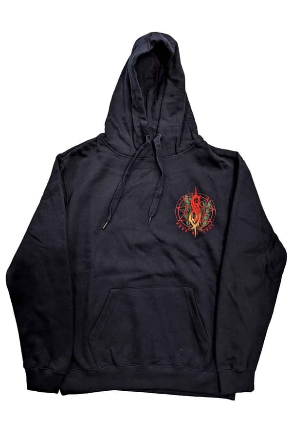 Slipknot Hoodie Burn Me Away Band Logo Official Unisex Navy Blue