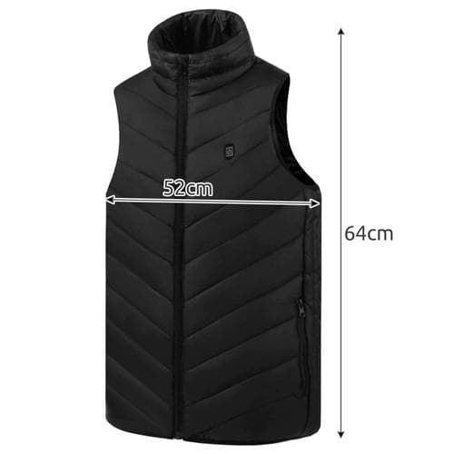 Uppladdningsbar Värmeväst 9 värmezoner Liten Small/ XS Väst