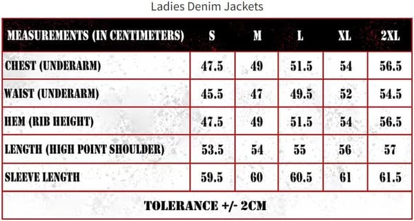 The Rolling Stones Ladies Denim Jacket: Script (Back Print) (Small)