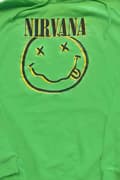 Miniatyrbild 2 av 3: Nirvana Hoodie Inverse Smile Band Logo Official Unisex Green Pullover