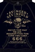 Miniatyrbild 2 av 2: Avenged Sevenfold Hoodie Seize the Day Band Logo Official Unisex Black Pullover
