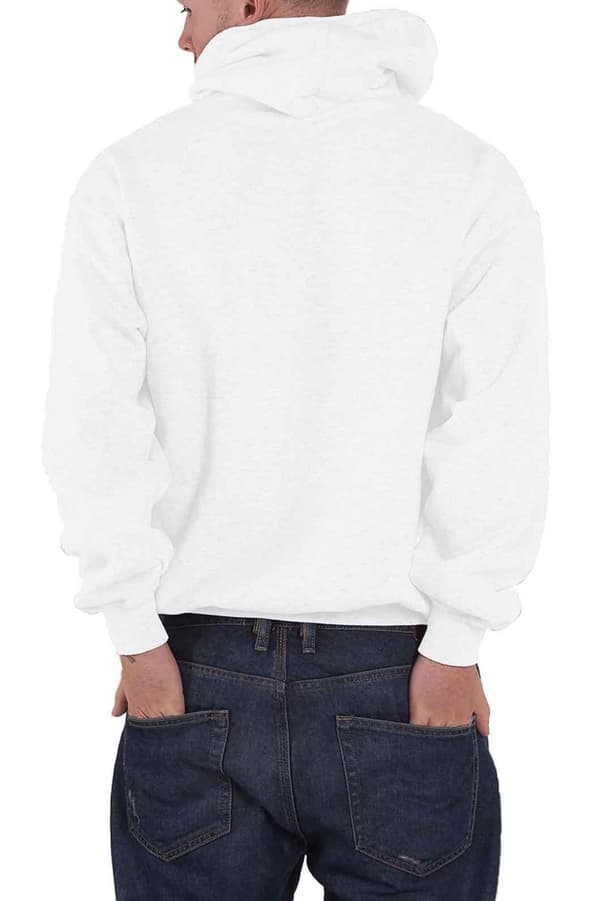 Nirvana Hoodie Flipper Band Logo Official Unisex White Pullover
