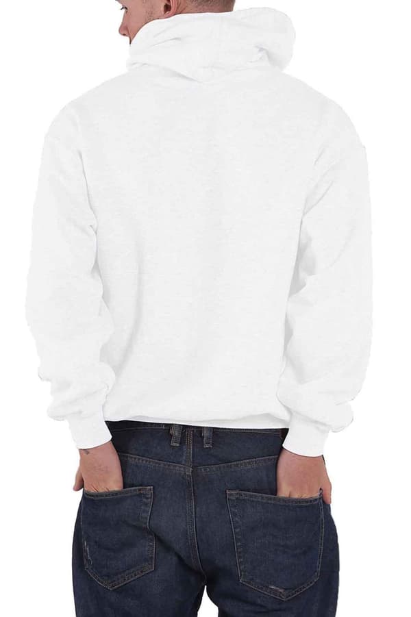 Guns N' Roses Hoodie Motorcross Band Logo Official Unisex White Pullover