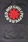 Miniatyrbild 2 av 2: Red Hot Chili Peppers Hoodie Classic Asterisk Official Unisex Charcoal Pullover