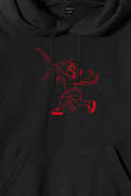 Miniatyrbild 3 av 4: Yungblud Hoodie Cupid Logo Official Unisex Black Pullover