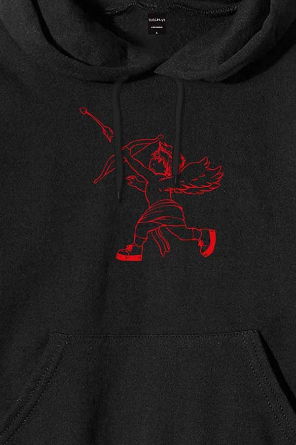 Yungblud Hoodie Cupid Logo Official Unisex Black Pullover