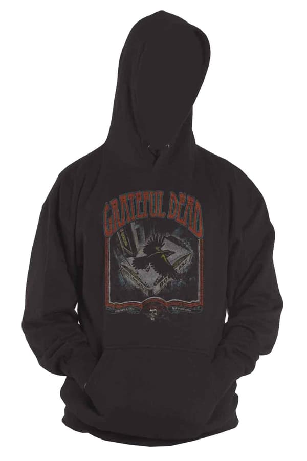 Grateful Dead Hoodie Vintage Poster Band Logo Official Unisex Black Pullover