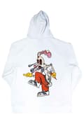 Miniatyrbild 2 av 4: Blink-182 Hoodie Roger Rabbit Band Logo Official Unisex White Zipped
