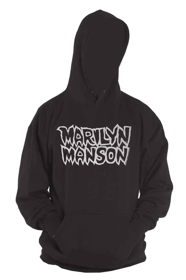 Marilyn Manson Hoodie Classic Logo Official Unisex Black Pullover