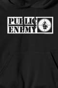 Miniatyrbild 2 av 2: Public Enemy Hoodie Crosshairs Logo Official Unisex Black Pullover