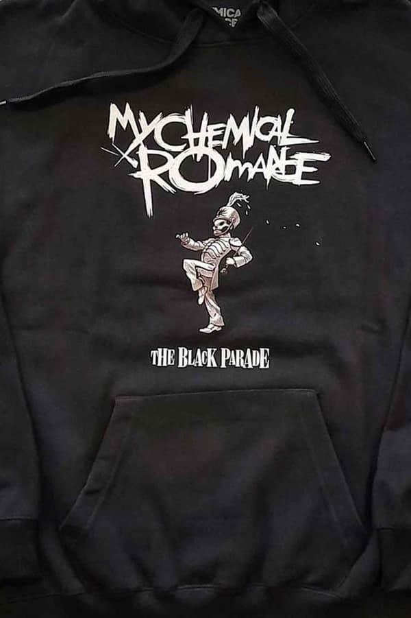 My Chemical Romance Hoodie The Black Parade Cover Official Unisex Black Pullover